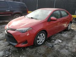 Salvage cars for sale at Waldorf, MD auction: 2017 Toyota Corolla L