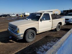 Salvage cars for sale at Brighton, CO auction: 1993 Chevrolet S Truck S10