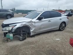 Salvage vehicles for parts for sale at auction: 2019 Infiniti Q50 Luxe