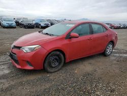 Salvage cars for sale from Copart Helena, MT: 2015 Toyota Corolla L