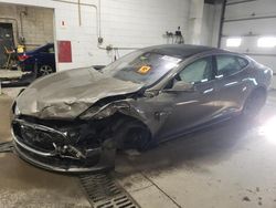 Salvage cars for sale at Blaine, MN auction: 2015 Tesla Model S