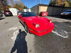 Salvage cars for sale at Mendon, MA auction: 1990 Chevrolet Corvette