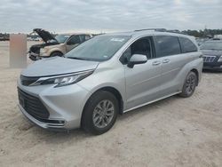 Salvage cars for sale at Houston, TX auction: 2021 Toyota Sienna XLE