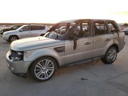 Salvage cars for sale at Grand Prairie, TX auction: 2010 Land Rover Range Rover Sport LUX