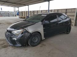 Salvage cars for sale from Copart Anthony, TX: 2015 Toyota Corolla L