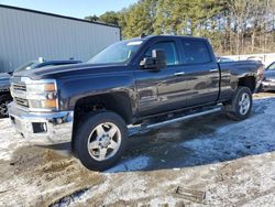 Salvage cars for sale at Seaford, DE auction: 2015 Chevrolet Silverado K2500 Heavy Duty LT