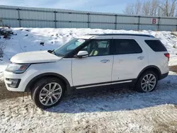 Ford Explorer salvage cars for sale: 2017 Ford Explorer Limited