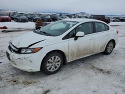 Salvage cars for sale at Helena, MT auction: 2012 Honda Civic LX