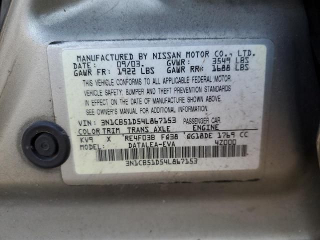 2004 Nissan Sentra 1.8