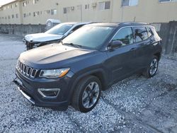 Salvage cars for sale from Copart Opa Locka, FL: 2018 Jeep Compass Limited