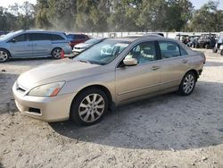 Salvage cars for sale at Ocala, FL auction: 2007 Honda Accord EX