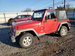 Salvage cars for sale at Hillsborough, NJ auction: 1999 Jeep Wrangler / TJ SE