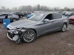 Salvage Cars with No Bids Yet For Sale at auction: 2021 Infiniti Q50 Luxe