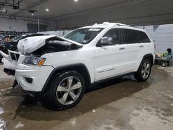 Salvage cars for sale at Candia, NH auction: 2016 Jeep Grand Cherokee Limited