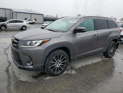 Salvage cars for sale at Tulsa, OK auction: 2017 Toyota Highlander SE