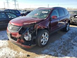 Salvage cars for sale at Elgin, IL auction: 2017 Chevrolet Traverse LT