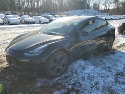 Salvage cars for sale at North Billerica, MA auction: 2021 Tesla Model 3