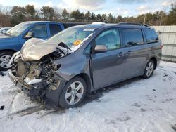 Salvage cars for sale at Exeter, RI auction: 2015 Toyota Sienna LE