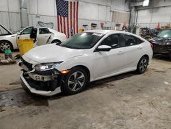 Salvage cars for sale at Mcfarland, WI auction: 2019 Honda Civic LX