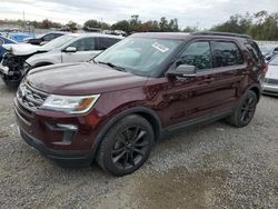 Salvage cars for sale at Riverview, FL auction: 2018 Ford Explorer XLT