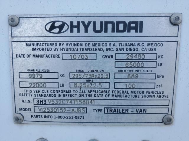 2004 Hyundai Trailers Trailer