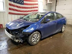 Salvage cars for sale from Copart Lyman, ME: 2018 Toyota Prius