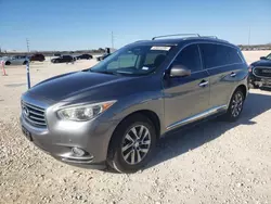 Salvage cars for sale at New Braunfels, TX auction: 2015 Infiniti QX60