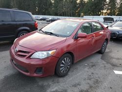 Salvage cars for sale at Arlington, WA auction: 2011 Toyota Corolla Base