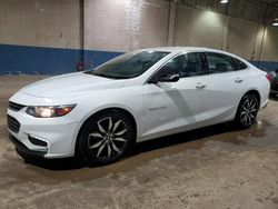 Salvage cars for sale at Woodhaven, MI auction: 2016 Chevrolet Malibu LT