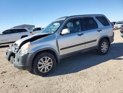 Salvage cars for sale at Amarillo, TX auction: 2006 Honda CR-V EX