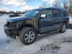 Salvage cars for sale from Copart Ellwood City, PA: 2011 Nissan Armada Platinum