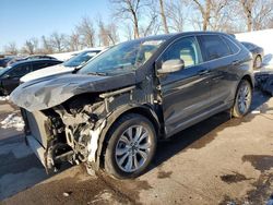 Salvage cars for sale at Bridgeton, MO auction: 2021 Ford Edge Titanium