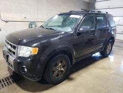 Salvage cars for sale at Blaine, MN auction: 2011 Ford Escape Limited