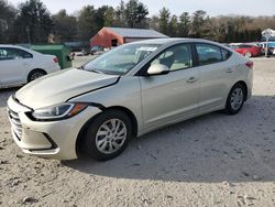 Salvage cars for sale at Mendon, MA auction: 2017 Hyundai Elantra SE