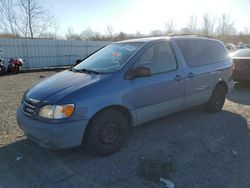 Salvage cars for sale at Assonet, MA auction: 2001 Toyota Sienna LE