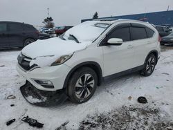 Salvage cars for sale at Woodhaven, MI auction: 2016 Honda CR-V Touring