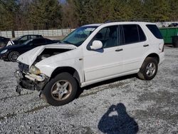 Salvage cars for sale from Copart Gainesville, GA: 2000 Mercedes-Benz ML 320