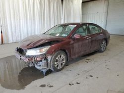 Salvage cars for sale at Albany, NY auction: 2015 Honda Accord LX