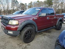 Ford salvage cars for sale: 2004 Ford F150 Supercrew