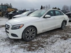 Carros salvage a la venta en subasta: 2015 Mercedes-Benz C 300 4matic