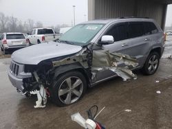 Salvage cars for sale at Fort Wayne, IN auction: 2014 Jeep Grand Cherokee Overland