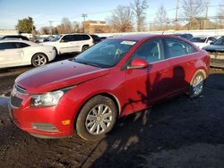 Chevrolet salvage cars for sale: 2011 Chevrolet Cruze LT