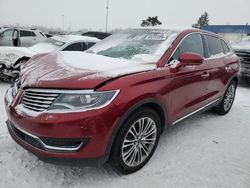 Vehiculos salvage en venta de Copart Woodhaven, MI: 2016 Lincoln MKX Reserve