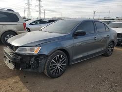 Salvage cars for sale at Elgin, IL auction: 2015 Volkswagen Jetta SE