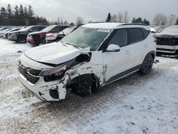 Salvage cars for sale at Bowmanville, ON auction: 2024 KIA Seltos LX