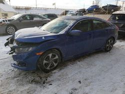 Salvage cars for sale at Northfield, OH auction: 2020 Honda Civic LX