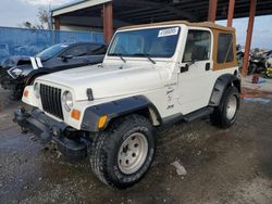 Salvage cars for sale at Riverview, FL auction: 2001 Jeep Wrangler / TJ Sport