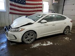 Salvage cars for sale at Lyman, ME auction: 2018 Hyundai Elantra SEL