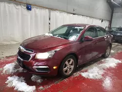 Salvage cars for sale from Copart Angola, NY: 2015 Chevrolet Cruze LT