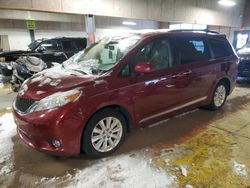 Salvage cars for sale at Indianapolis, IN auction: 2012 Toyota Sienna XLE